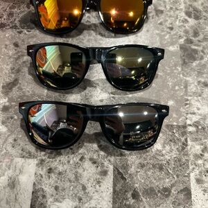 Set of 3 Classic Black Sunglasses